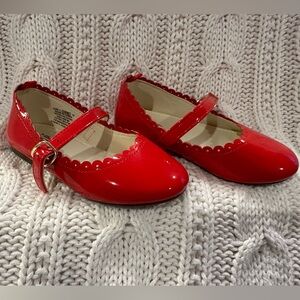 Baby Gap Bright Red Dress Shoes Girls Size 7